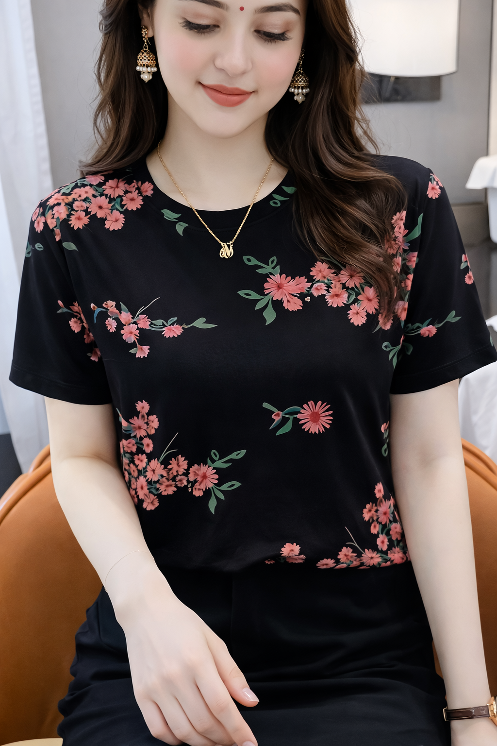 Women's Summer Essential Graphic T-Shirt | Premium Short Sleeve Cotton Tee