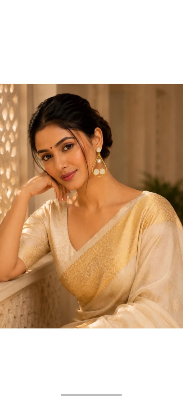 Elegant Pearl Drop Brass Earrings for Women